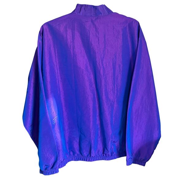 Fantastic Iridescent Purple Surf Style Vintage Windbreaker, One Size - Picture 11 of 11